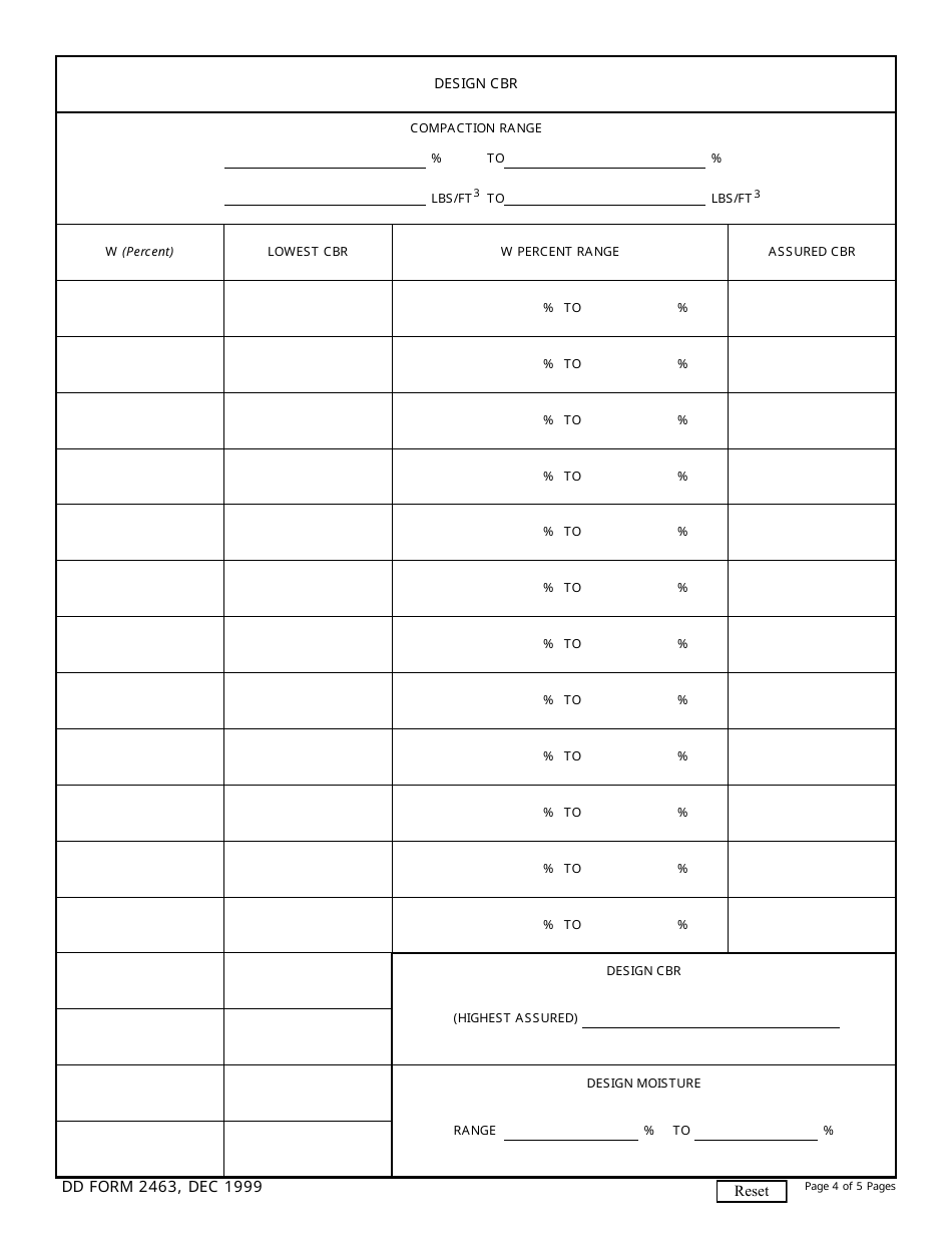 DD Form 2463 California Bearing Ratio (Cbr) Analysis, Page 4