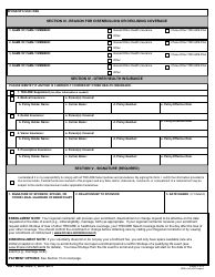 DD Form 3043-1 TRICARE Select Enrollment, Disenrollment, and Change Form (East), Page 3