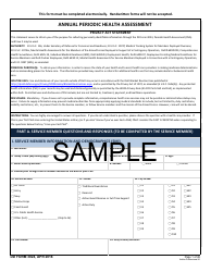 Document preview: DD Form 3024 Annual Periodic Health Assessment