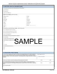 DD Form 3024 Annual Periodic Health Assessment, Page 6