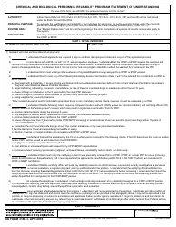 Document preview: DA Form 3180-1 Chemical and Biological Personnel Reliability Program Statement of Understanding