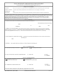 Document preview: DA Form 7279-1 Equal Opportunity Complaint Resolution Assessment