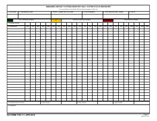 Document preview: DA Form 7752-1-1 Daily Unmanned Aircraft Systems Component Status Worksheet
