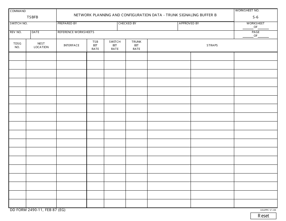 DD Form 2490-11 - Fill Out, Sign Online and Download Fillable PDF ...