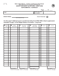 Form MVD-10964 Weight Distance Tax Return Long Form - New Mexico, Page 2