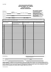 Form 76 WCA &quot;Wage Schedule&quot; - New Hampshire