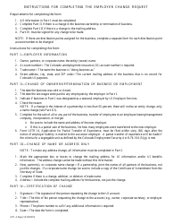 Form UITL-2 Employer Change Request - Colorado, Page 2