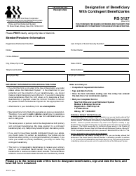 Document preview: Form RS5127 Designation of Beneficiary With Contingent Beneficiaries - New York