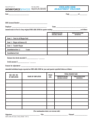 Document preview: Form DWS-ARK-223 Dws-Ark-209b Adjustment Voucher - Arkansas