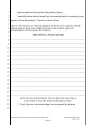 Form C-3 Application for Order for Protection of Children (Nrs 33.400) - Nevada, Page 2