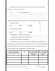 Form C-3 Application for Order for Protection of Children (Nrs 33.400) - Nevada, Page 4