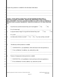 Form C-3 Application for Order for Protection of Children (Nrs 33.400) - Nevada, Page 5
