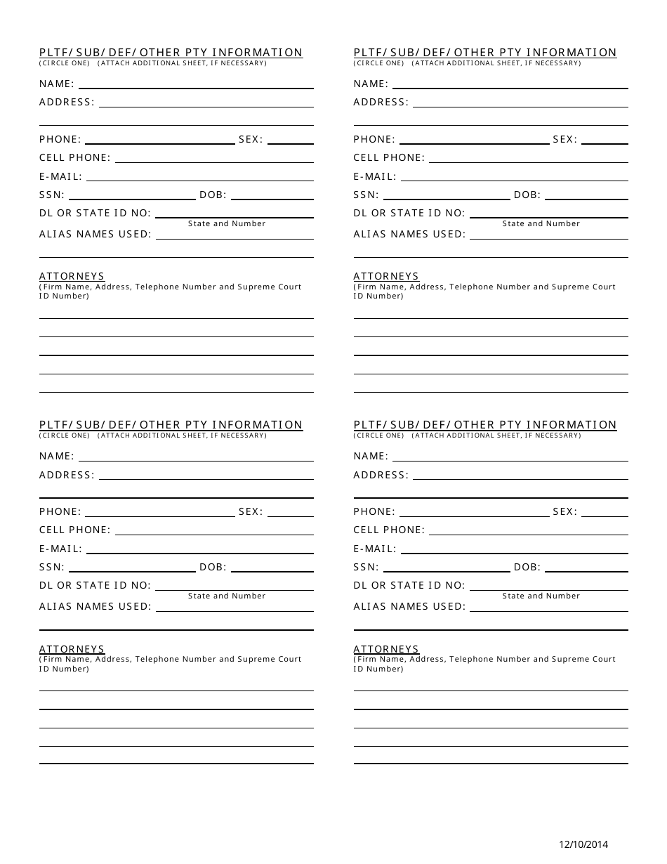 Civil Cover Sheet - Kansas, Page 4