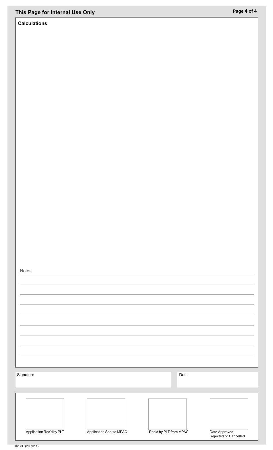 Application for Tax Rebate Vacancies in Commercial and Industrial Buildings Under Section 8 of the Provincial Land Tax Act, 2006 - Ontario, Canada, Page 5