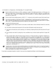 Form DOH-MQA1014 Financial Responsibility - Florida, Page 2