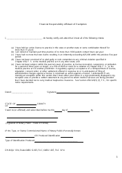 Form DOH-MQA1014 Financial Responsibility - Florida, Page 3