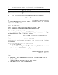 Form ST-1 Application Form for Registration Under Section 69 of the Finance Act, 1994 (32 of 1994) - India, Page 4