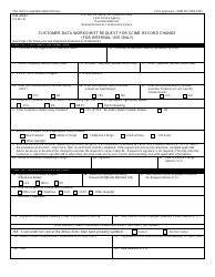 Form AD-2047 Customer Data Worksheet Request for Scims Record Change