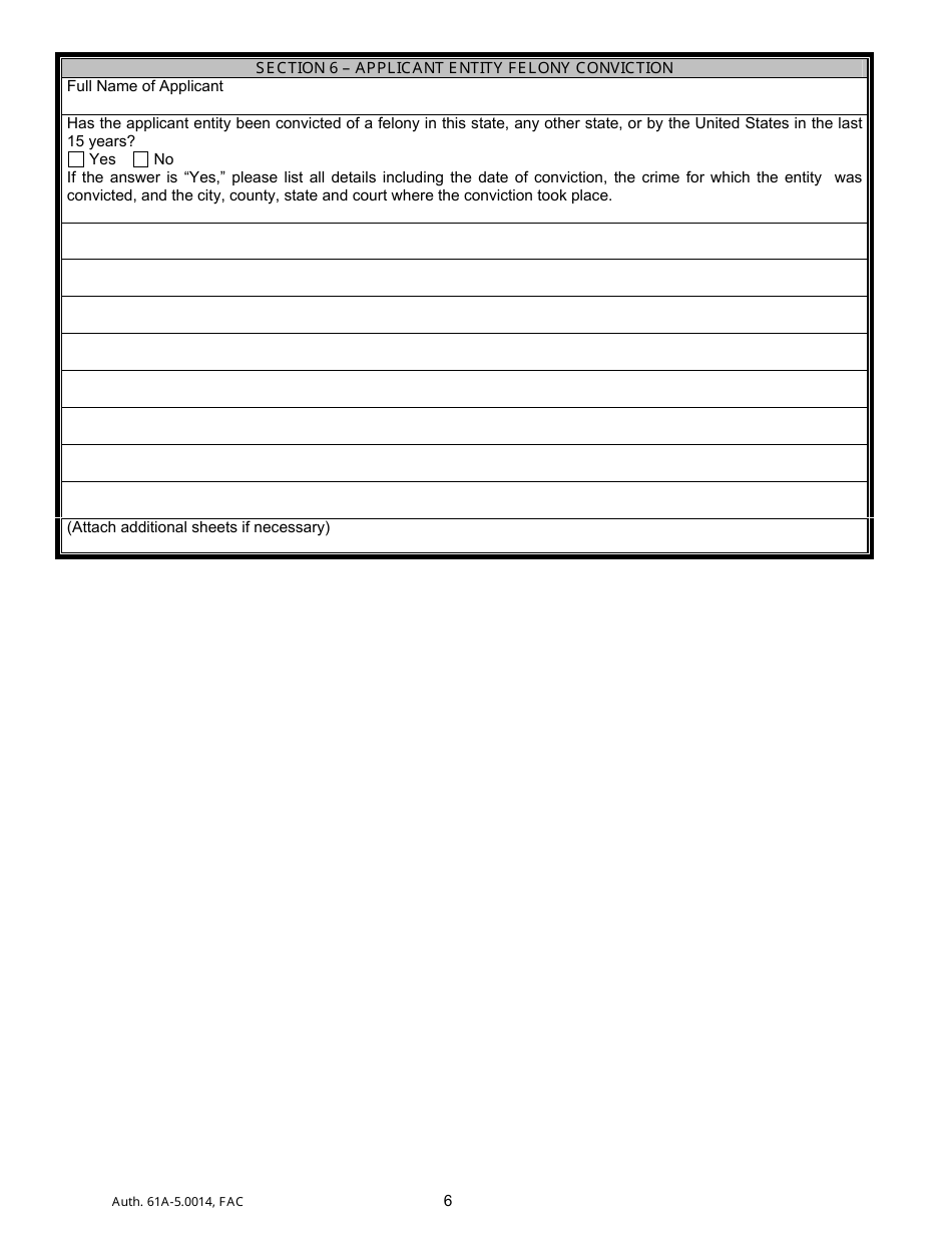 Form ABT-6004 Change of Officer / Stockholder / Amended Corporate Name Application - Florida, Page 10