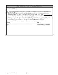 Form ABT-6004 Change of Officer / Stockholder / Amended Corporate Name Application - Florida, Page 8