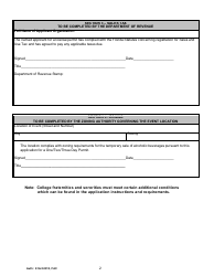 Form ABT-6003 Application for One/Two/Three Day Permit or Special Sales License - Florida, Page 5