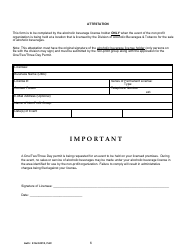 Form ABT-6003 Application for One/Two/Three Day Permit or Special Sales License - Florida, Page 9