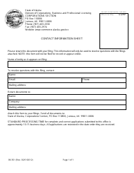 Form 08-528 Registered Agent Notice of Resignation - Alaska, Page 3