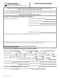Document preview: Form UC-46B Petition for Appeal - Pennsylvania