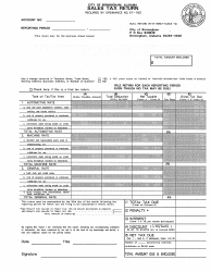 Sales Tax Return Form - City of Birmingham, Alabama