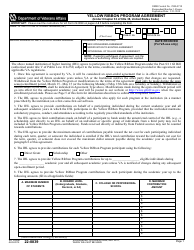 Document preview: VA Form 22-0839 Yellow Ribbon Program Agreement