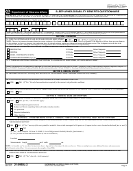 VA Form 21-0960L-2 Sleep Apnea Disability Benefits Questionnaire