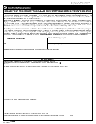 Document preview: VA Form 3288 Request for and Consent to Release of Information From Individual's Records