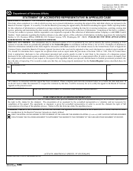 VA Form 646 Statement of Accredited Representative in Appealed Case