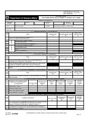 Document preview: VA Form 10-5588 State Home Report and Statement of Federal Aid Claimed