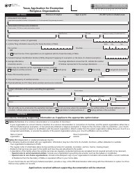 Form AP-209 Texas Application for Exemption - Religious Organizations - Texas, Page 2