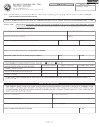 State Form 10068 Business Tangible Personal Property Return - Indiana