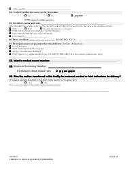 Certificate of Live Birth Worksheet - Indiana, Page 12