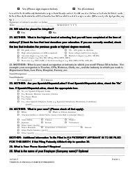 Certificate of Live Birth Worksheet - Indiana, Page 3