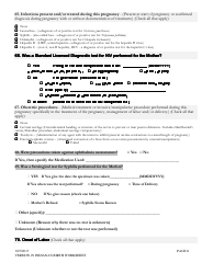 Certificate of Live Birth Worksheet - Indiana, Page 8
