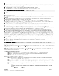 Certificate of Live Birth Worksheet - Indiana, Page 9