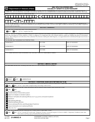 Document preview: VA Form 21-0960C-9 Multiple Sclerosis (Ms) Disability Benefits Questionnaire