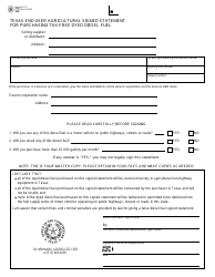 Document preview: Form 06-710 Texas End User Agricultural Signed Statement for Purchasing Tax-Free Dyed Diesel Fuel - Texas