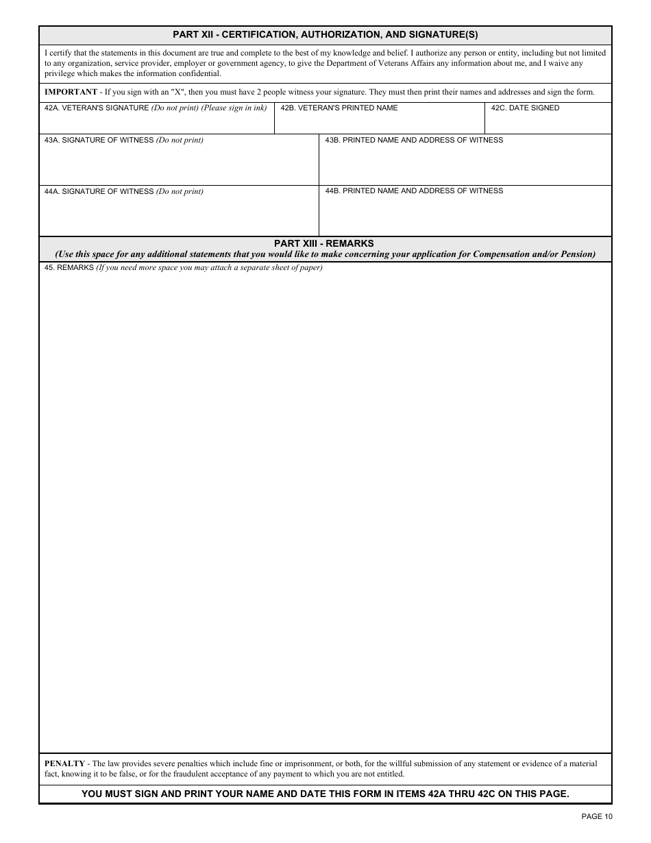 va-form-21-526-fill-out-sign-online-and-download-fillable-pdf-templateroller
