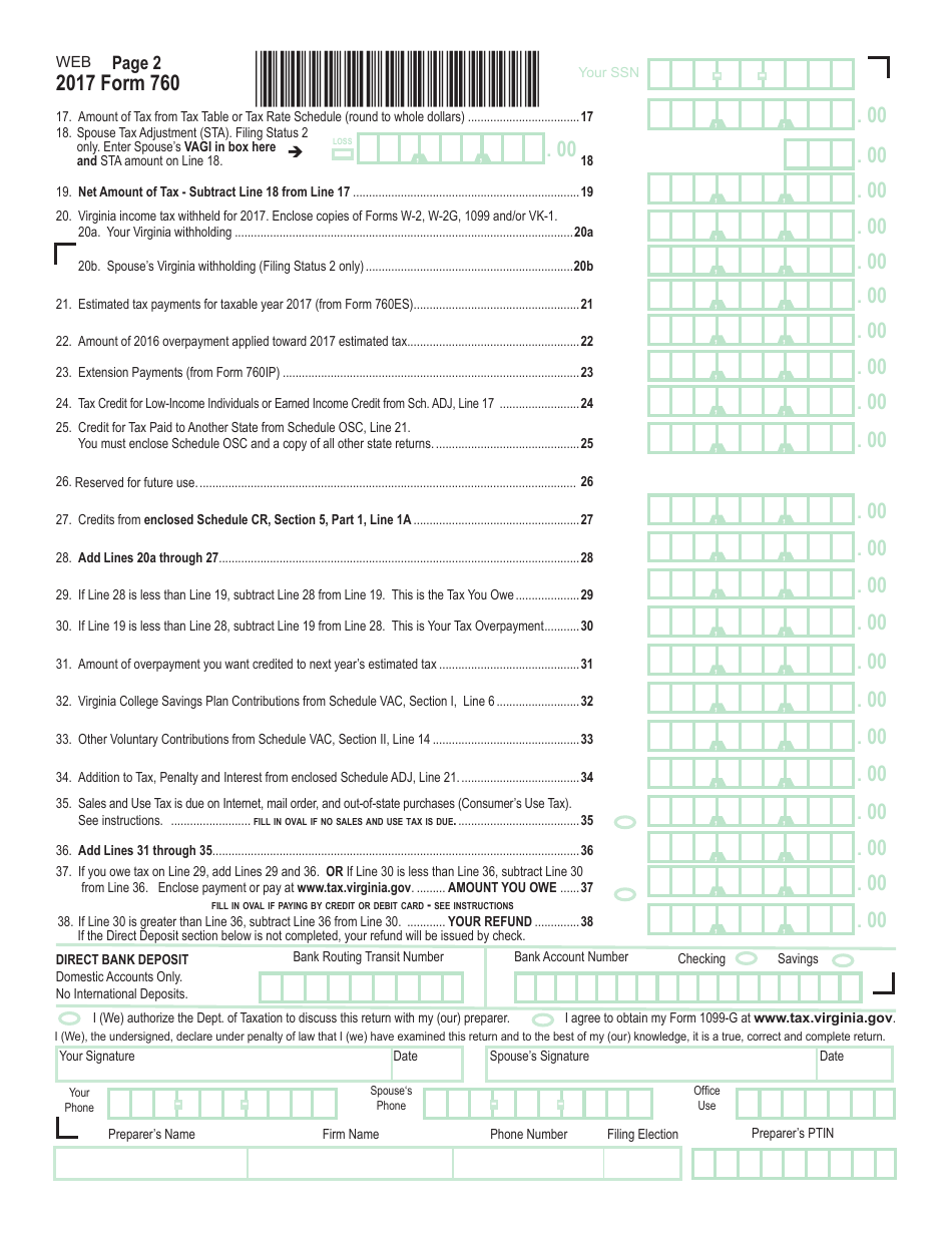 Form 760 - 2017 - Fill Out, Sign Online and Download Fillable PDF ...