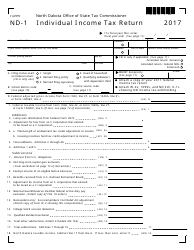 Document preview: Form ND-1 Individual Income Tax Return - North Dakota