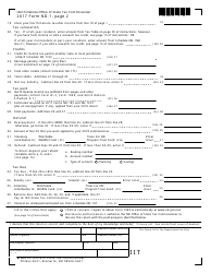 Form ND-1 Individual Income Tax Return - North Dakota, Page 2