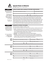 Document preview: Form PERS-OSS-138 Special Power of Attorney - California