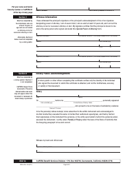 Form PERS-OSS-138 &quot;Special Power of Attorney&quot; - California, Page 5
