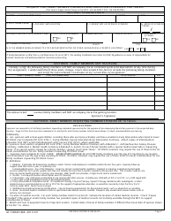 AF Form 1466 Request for Family Member&#039;s Medical and Education Clearance for Travel, Page 2