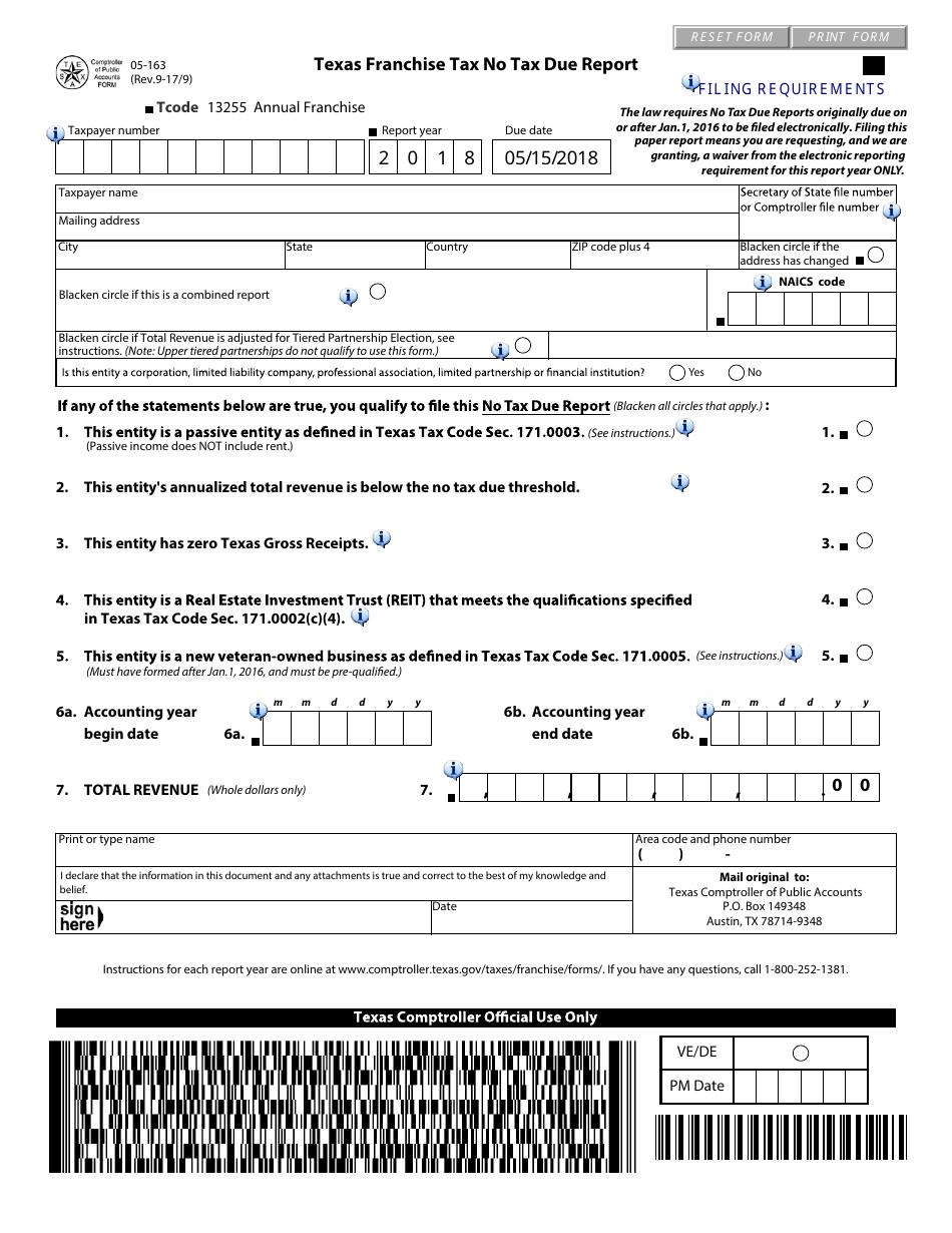 How To File Franchise Tax Report